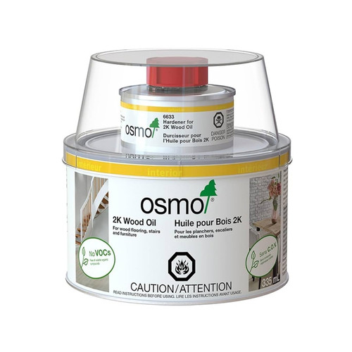 Osmo 2K houtolie 6190, zwart 375 ml