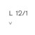 Pfeil L12-1 rechte handpalmguts, 60º V-vorm snede 1 mm