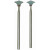 Proxxon silicium-carbide slijpstiften lensvorm, 2 stuks