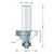 Hm 73-8 afrondfrees Ø 28,6 x 12,6 mm radius 7,9 mm (schacht 8 mm)