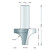 Hm 99-8 afrondfrees Ø 22,2 x 14,3 mm radius 7,9 mm (schacht 8 mm)