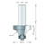Hm 75-6 afrondfrees Ø 38,1 x 19,1 mm radius 12,7 mm (schacht 6 mm)