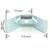 Tafelhoekplaat 40 x 115 mm