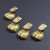 Messing leeuwenpootjes, 4 stuks