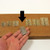 Meubelscharnier 40 x 25 mm matnikkel