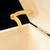 Meubelschaar vlak - scharnier begrenzing 46 x 15 mm messing