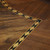 Inleglijst fineer dubbele slinger licht- en donkerbruin, 20 x 1000 mm