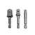 Bohrcraft bit adapter set voor dopsleutels 50 mm 3-delig