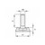 Stelvoet conisch M8 x 30 mm