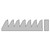 Gyokucho 290 Razorsaw Dozuki Usuba Japanse zaag ronde neus 180 mm