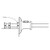 Veritas set van 2 mortise gauge heads en 1 balansring voor kruisstaal