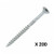 Dynaplus Universeelschroef VZ platkop Torx T25 Ø 5,0 x 80/42 mm