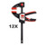 Bessey set EZS eenhandslijmtangen, 12 stuks