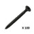 Dynaplus Blackline spaanplaatschroef Deltacoll VZ platkop Torx T20 Ø 4,0 x 40 mm