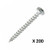 Dynaplus Universeelschroef VZ cilinderkop Torx T15 Ø 3,5 x 25 mm