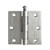 Scharnier met losse pen 76 x 76 mm rvs geborsteld