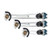 Manpa set aandrijfriemen 348 mm - 4 stuks