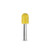 Saburrtooth stiftrasp bolcylinder geel/fijn Ø 13 x 19 mm