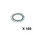 Tandveerring verzinkt DIN6798A M10 (10,5 x 18 x 0,9 mm)