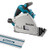 Makita DSP600ZJ2 invalcirkelzaag 165 mm 2x 18 V met geleiderail (zonder accu)