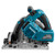 Makita DSP600ZJ2 invalcirkelzaag 165 mm 2x 18 V met geleiderail (zonder accu)
