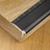 Veritas liniaal zwart aluminium met hoekstop 300 mm