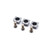 Manpa set 3 x 5 mm vierhoekige carbide snijmessen + Torx schroeven