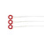 Easy Wood Tools 3 burning wires rood 0,4 x 230 mm