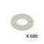 Sluitring nylon DIN125A M8 (8,4 x 16 x 1,6 mm)