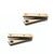 Brusso ST-18 speunen gecentreerd 44 x 10 x 3 mm messing, 2 stuks