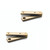 Brusso ST-12 speunen gecentreerd 35 x 8 x 2,4 mm messing, 2 stuks