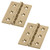 Brusso CB-407 scharnieren 51 x 38 mm messing, 2 stuks