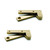 Brusso L-39 speunen met dieper scharnier 44 x 10 x 3 mm messing, 2 stuks