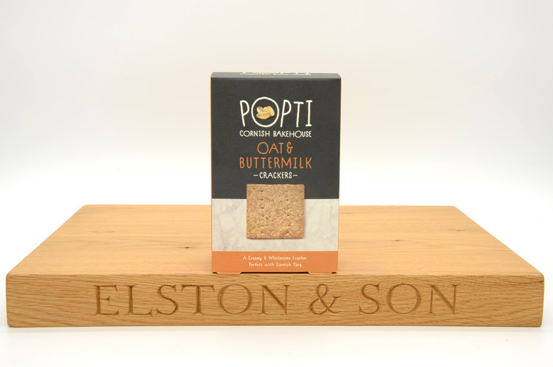 Popti Cornish Bakehose Cornish Buttermilk and Oat Crackers front