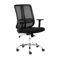 Lenny Chrome Medium-back Office Chair Bum-Seating (Pty) Ltd 2694.78