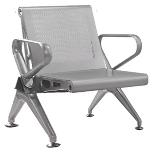 New Chrome Deluxe Airport Bench One Seater