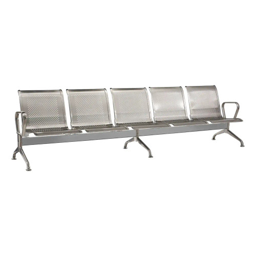 Stainless Steel Airport Bench Five Seater Bum-Seating (Pty) Ltd 13226.09
