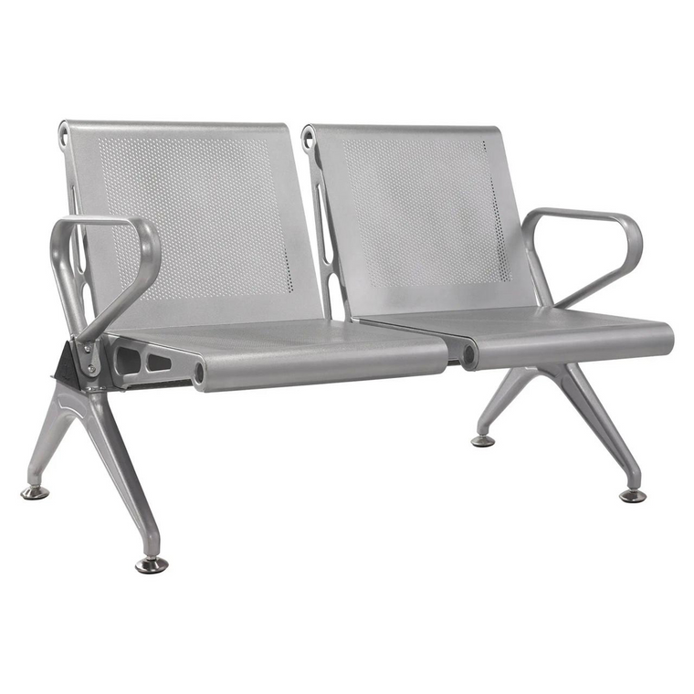 New Chrome Deluxe Airport Bench One Seater