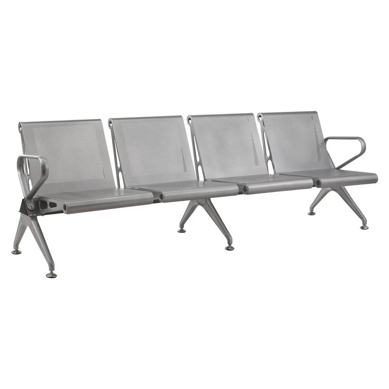 New Chrome Deluxe Airport Bench Four Seater