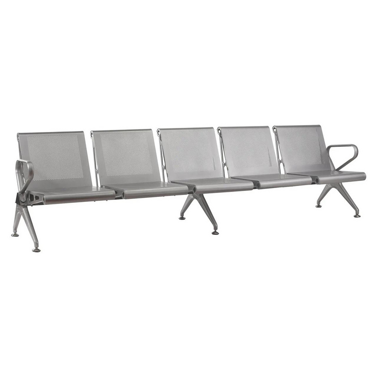 New Chrome Deluxe Airport Bench Five Seater