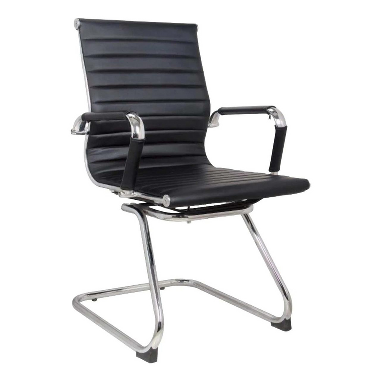 Classic Eames Genuine Leather Visitor Office Chair