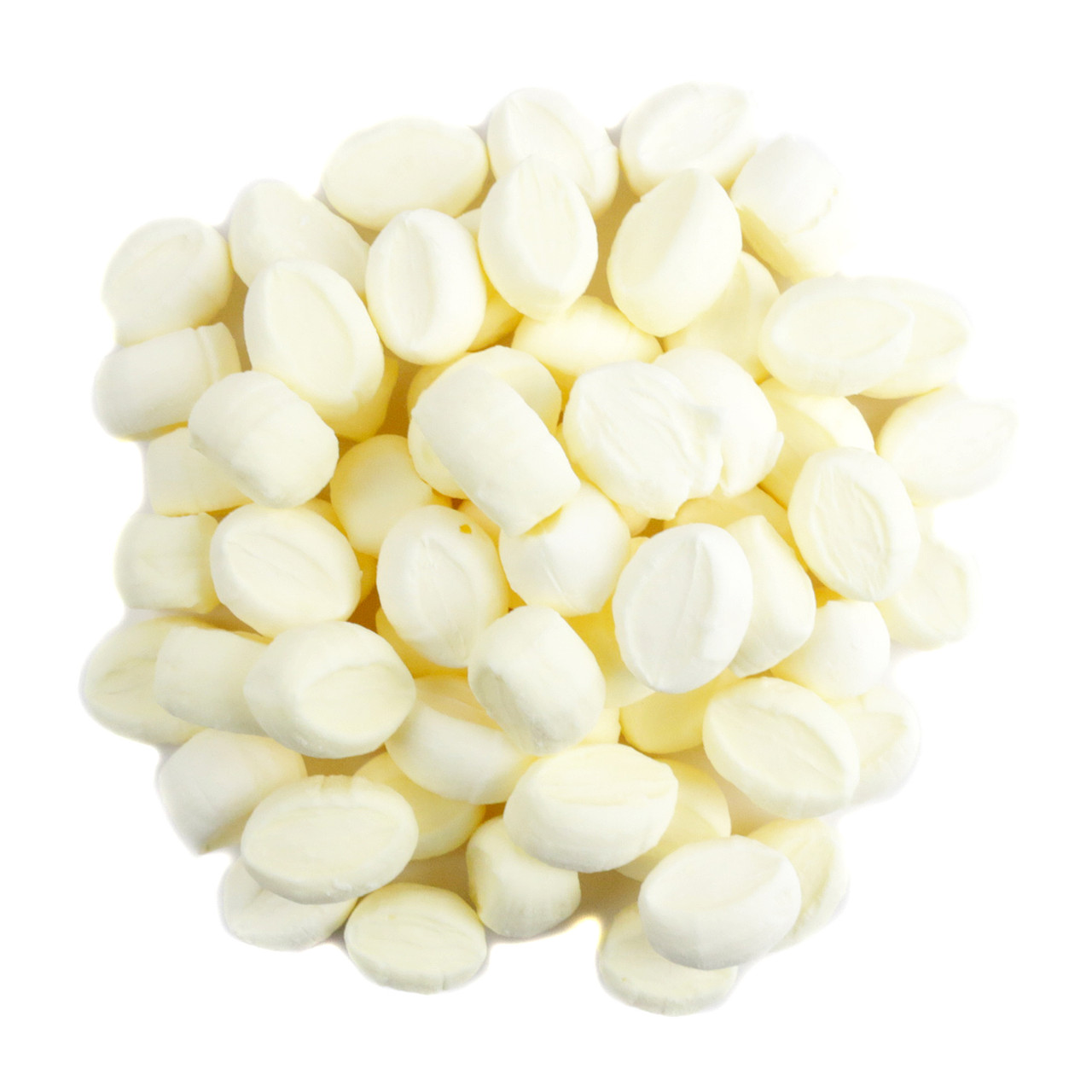 Classic Yellow Butter Mints, approximately 240 per pound, soft, melt-in-your-mouth creamy peppermint candy.