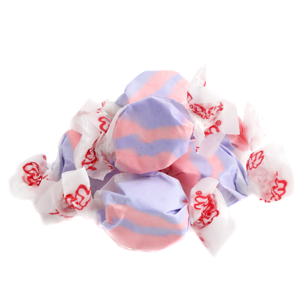 Taffy Town purple Tropical Punch Salt Water Taffy, approx 65 bulk wrapped gluten-free pieces per pound.