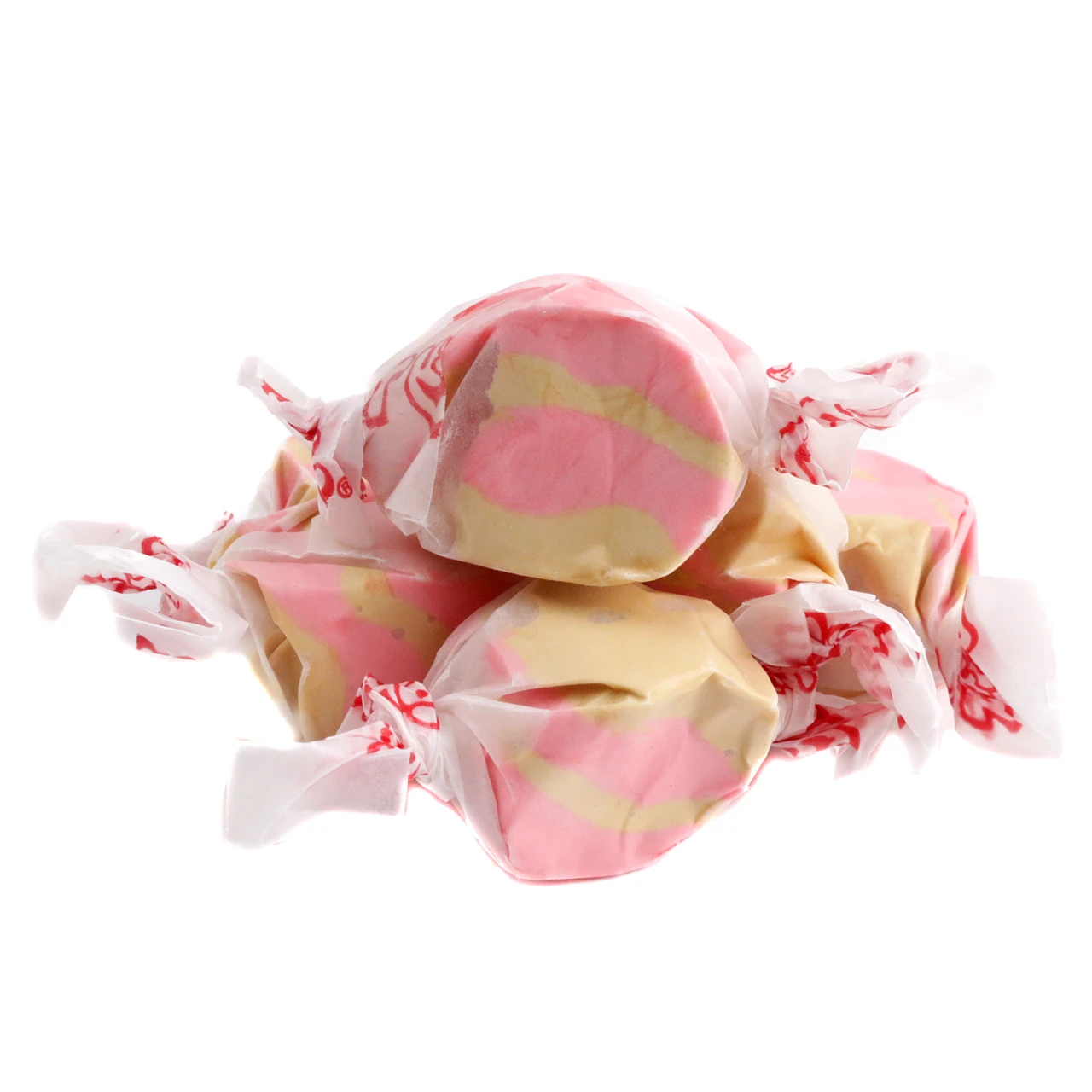 Brown Taffy Town Maple Bacon Salt Water Taffy, approximately 65 soft, chewy pieces per pound.