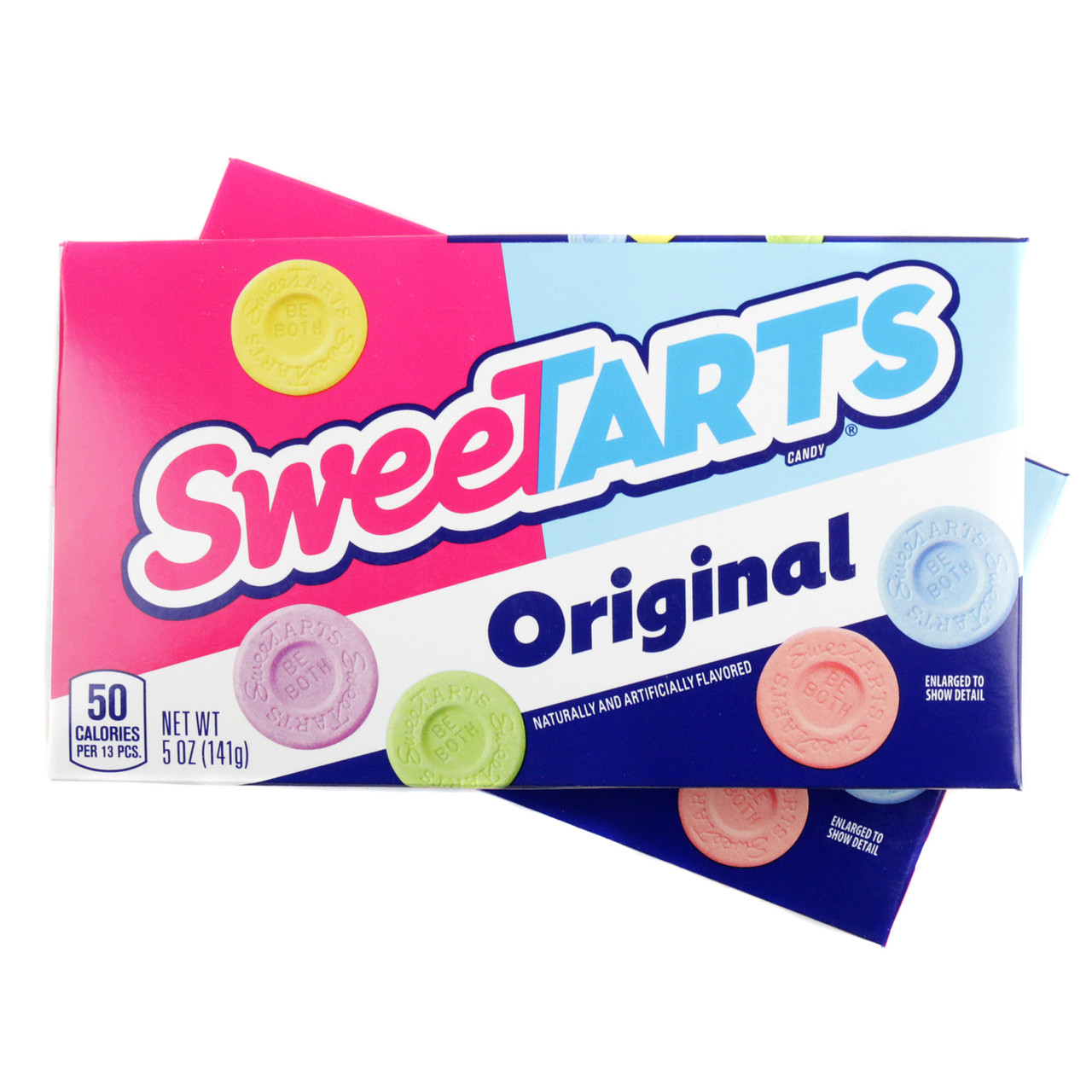SweeTarts candy, assorted colorful blue, red, purple, yellow, green pieces. Vegan, approx. 375 per pound.