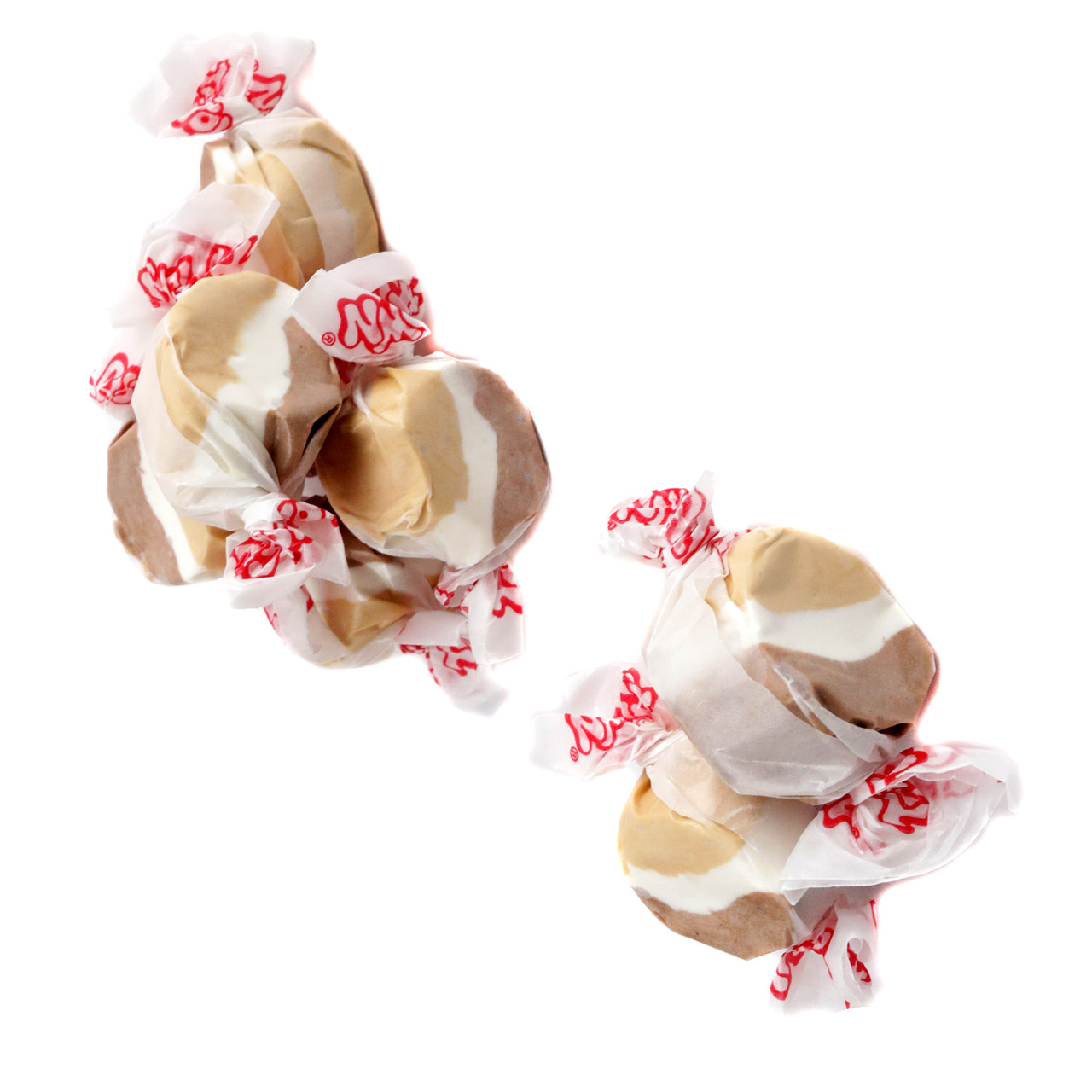Taffy Town Smores Salt Water Taffy, chewy, juicy, gooey brown pieces, approx 65 per pound, Made in USA.
