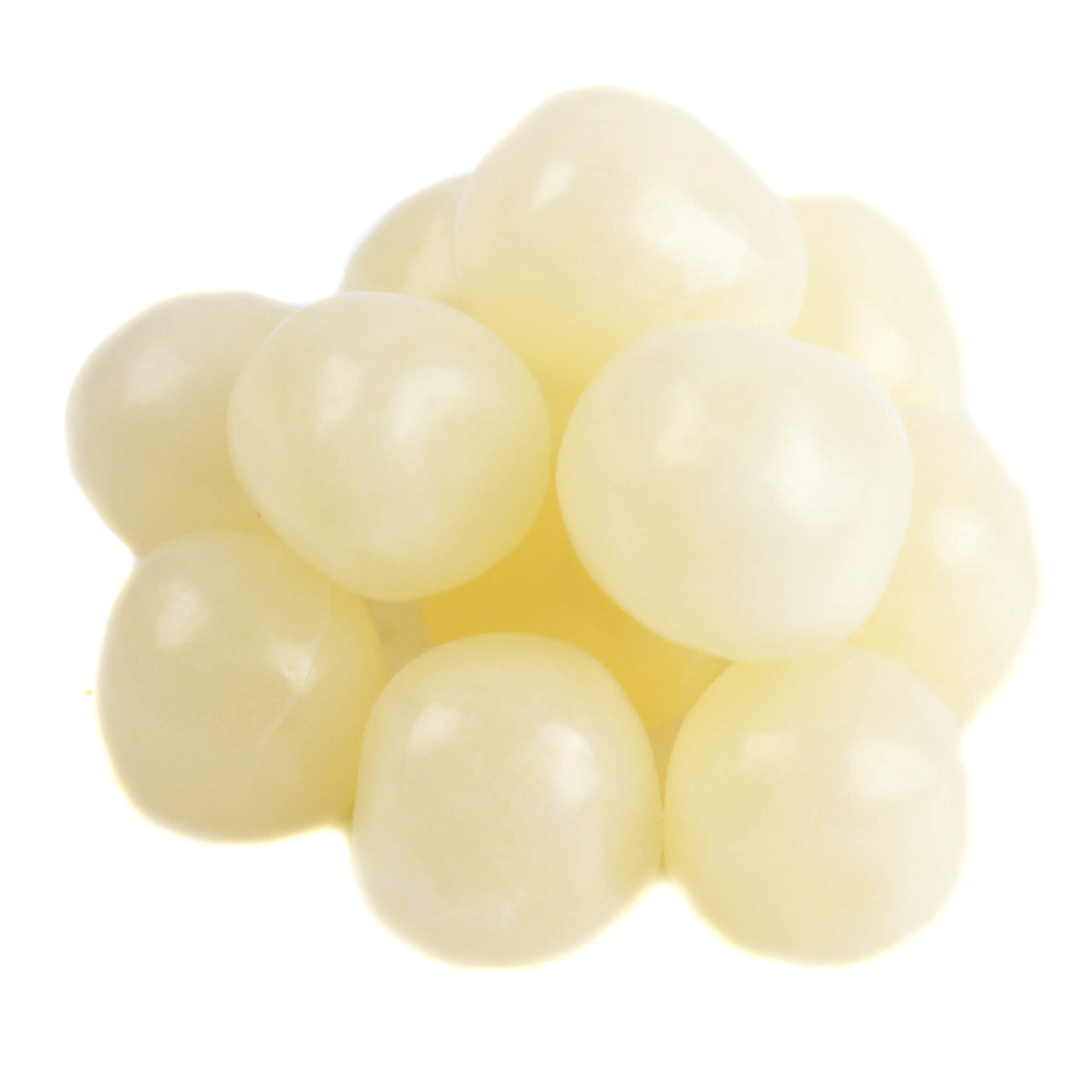 Pina Colada Chewy Sour Balls, 95 pieces per pound, tangy sweet tropical chewy candy.