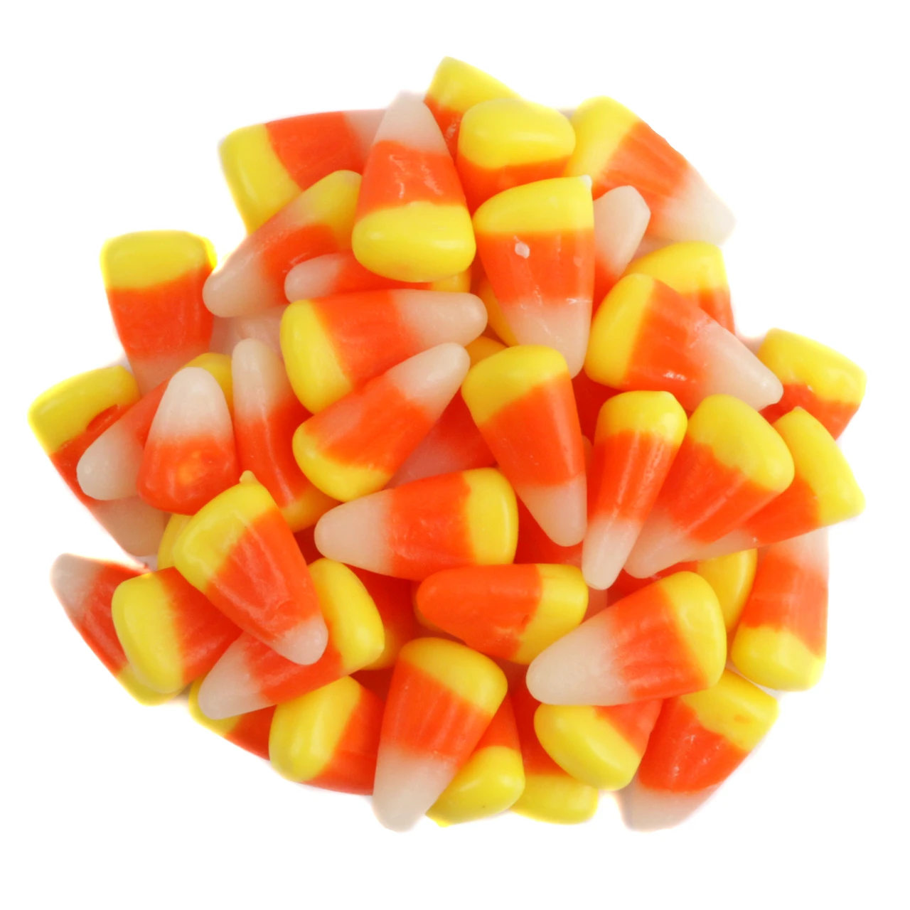 Jelly Belly Candy Corn, vibrant orange, yellow, white, classic Halloween mellocreme, iconic pyramid shape.