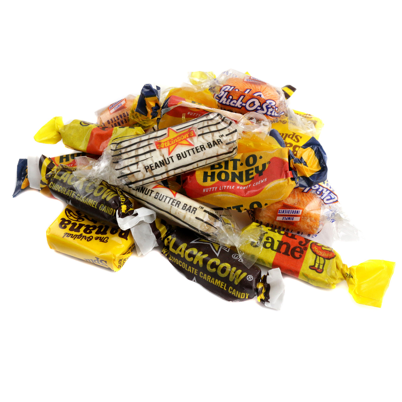 Old Fashioned Candy Mix by Candy Nation, 1 lb, 80 pieces, various colorful nostalgic candies.