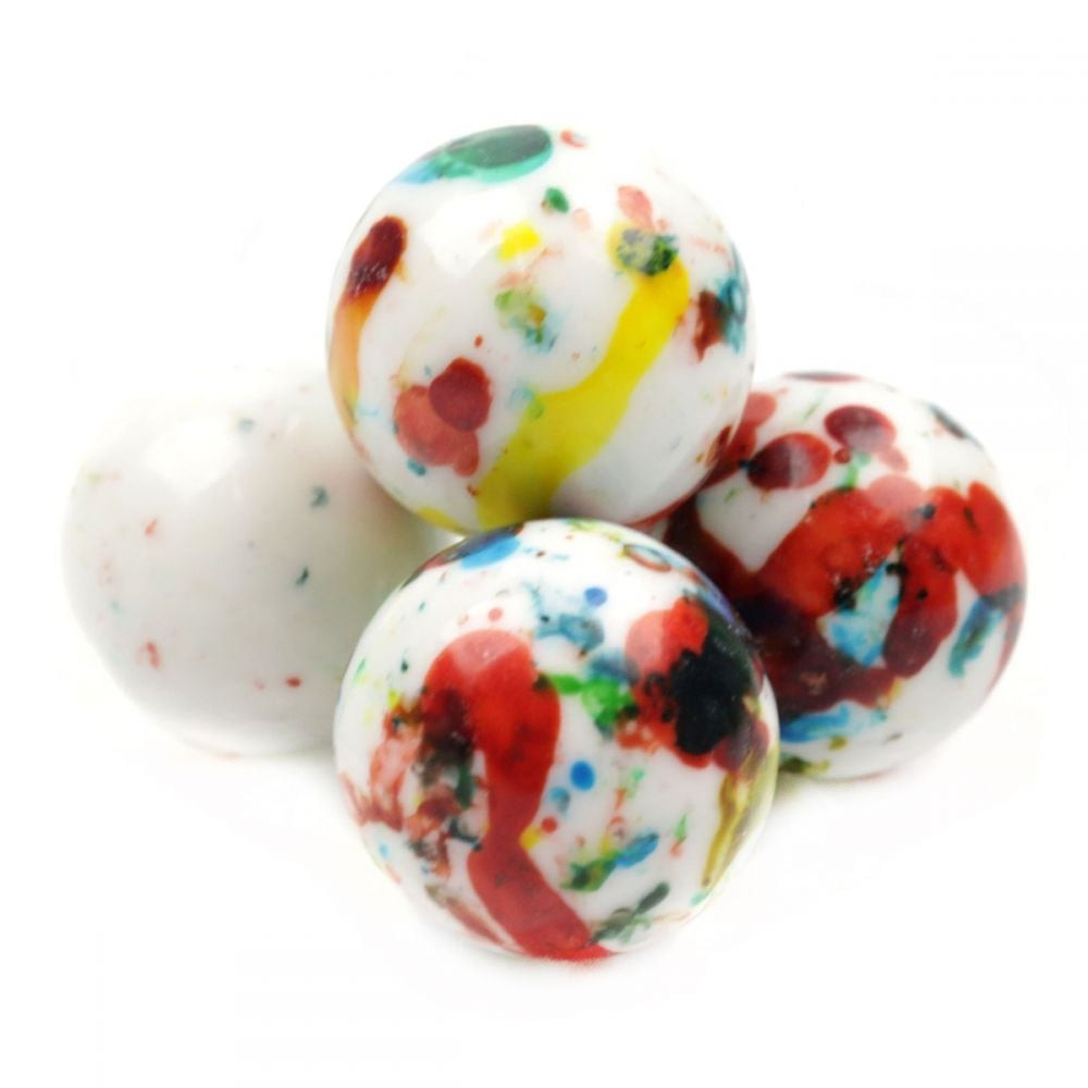 Jawbreakers 1 Inch Candy White Shell with Multicolored